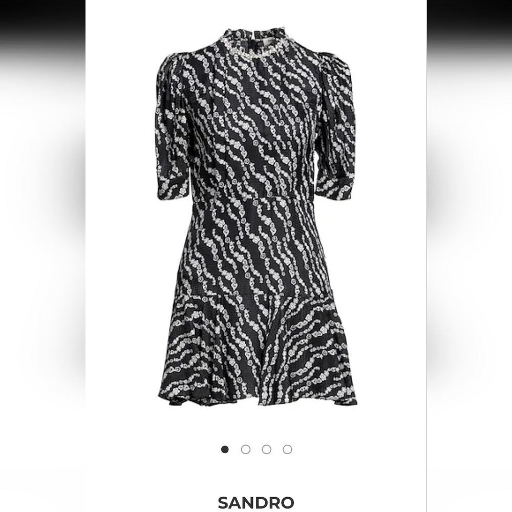 SANDRO Patterned Women's Dress NWT